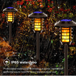 2 in 1 Solar Flame Lamp