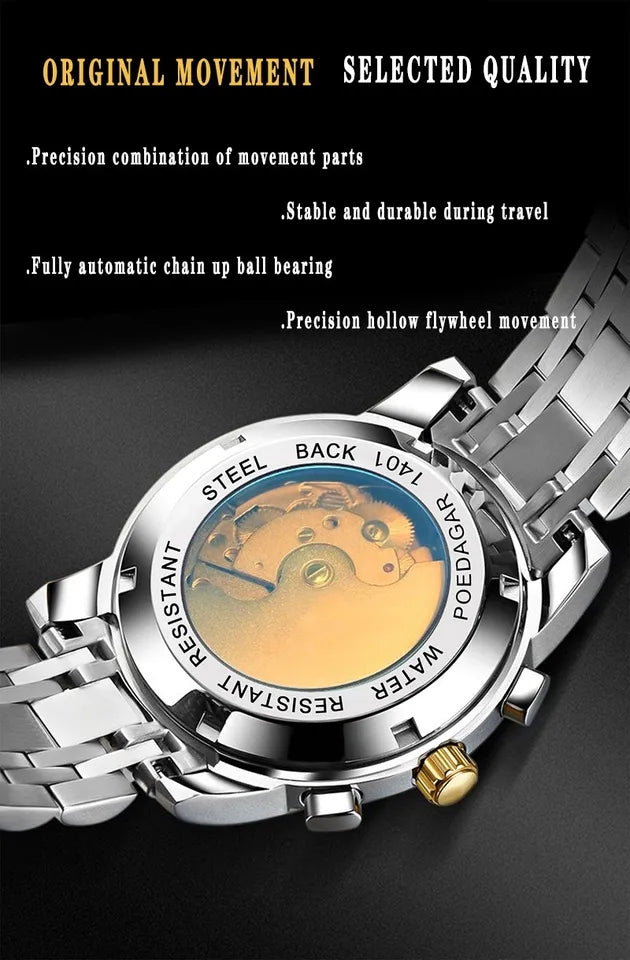 POEDAGAR Men Wristwatch