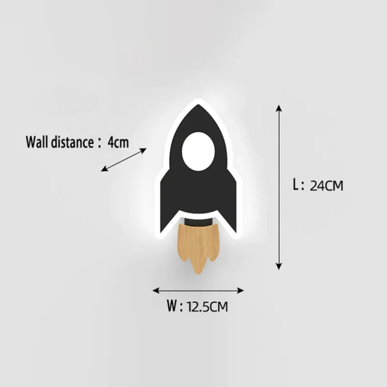 Mini Rocket Wall Lamp