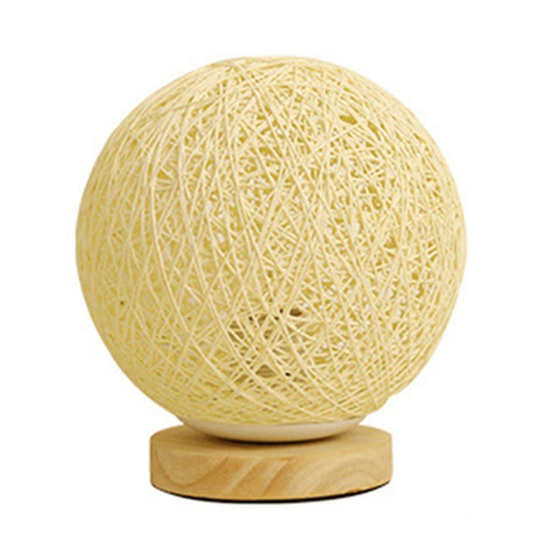 Rattan Ball Table Lamp