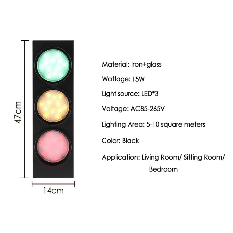 Traffic Signal Wall Lamp