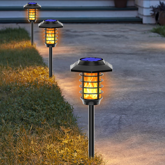 2 in 1 Solar Flame Lamp