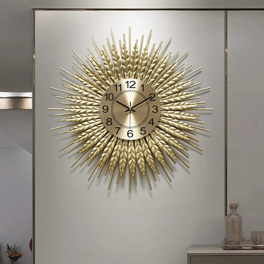 Creative Wheatgrass Wall Clock