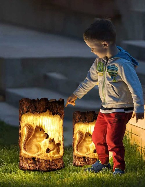 Solar Squirrel Lamp