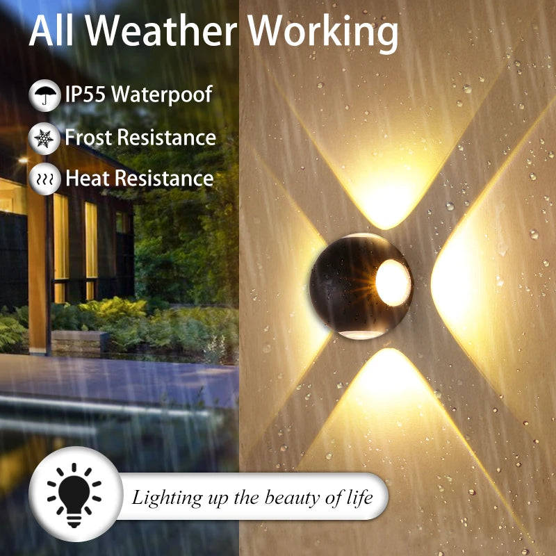 4-Sided Outdoor COB Light